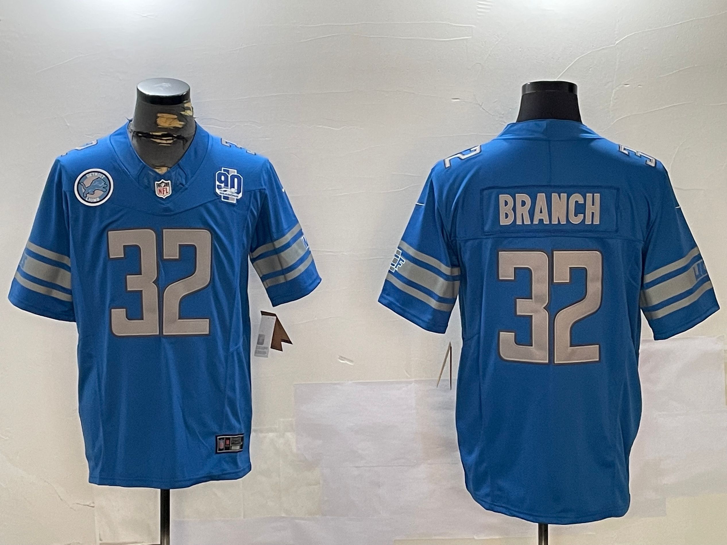 Men Detroit Lions #32 Branch Blue three generations 2024 Nike Limited NFL Jersey style 4